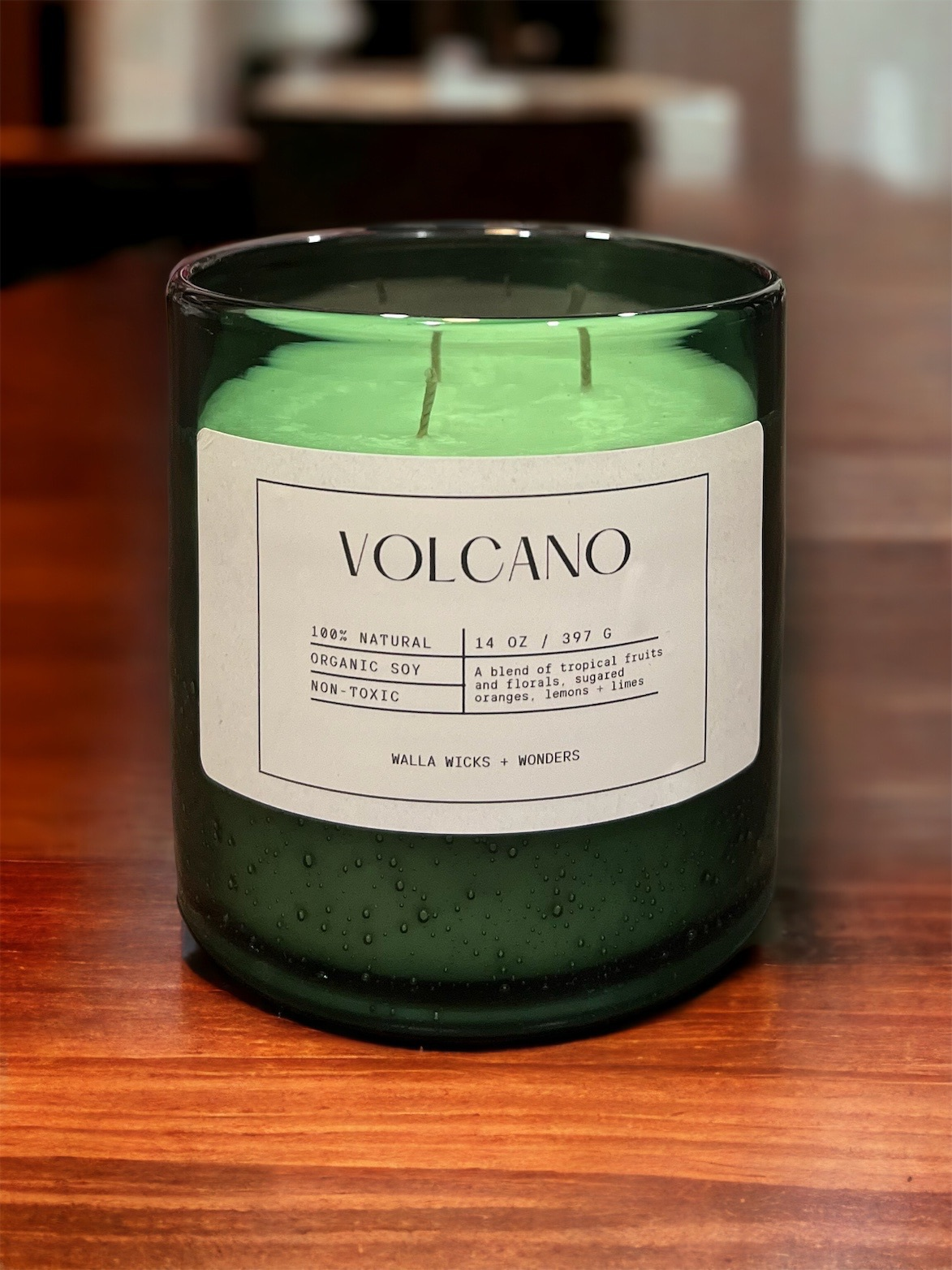 Volcano Hand Blown Glass Jar