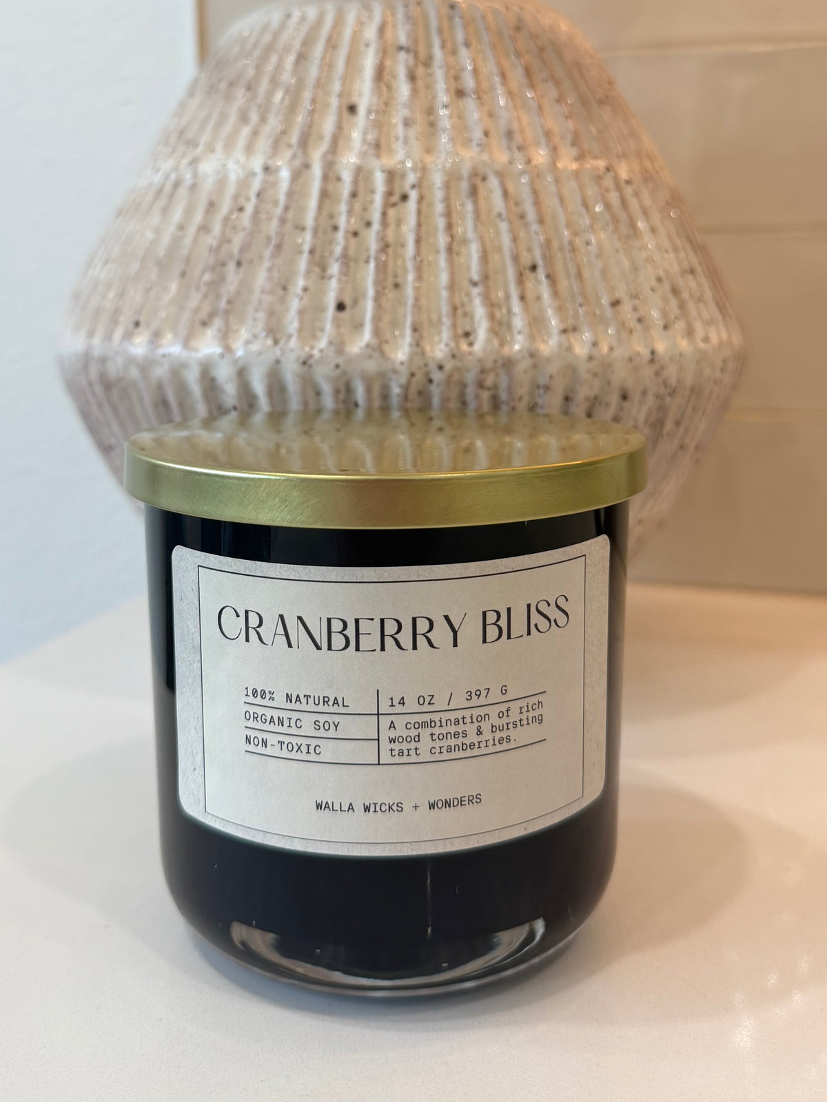 Cranberry Bliss Hand Blown Glass Jar