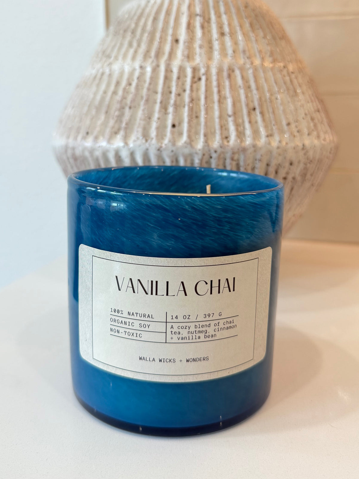Vanilla Chai Hand Blown Glass Jar