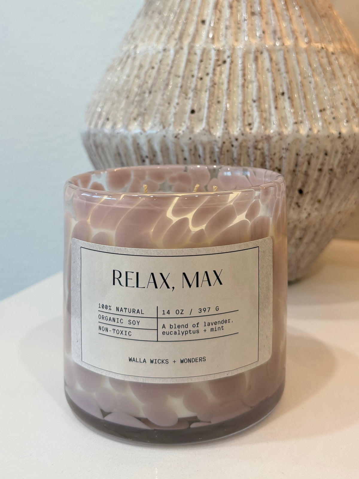 Relax, Max Hand Blown Glass Jar
