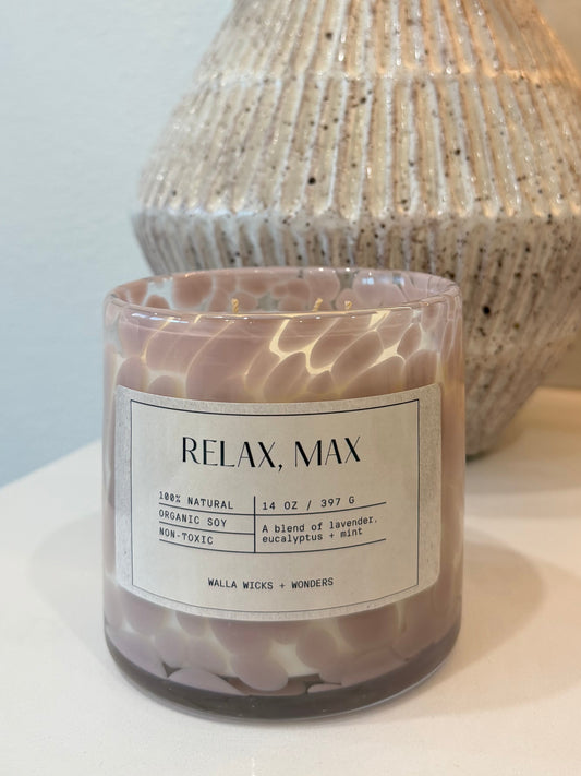 Relax, Max Hand Blown Glass Jar