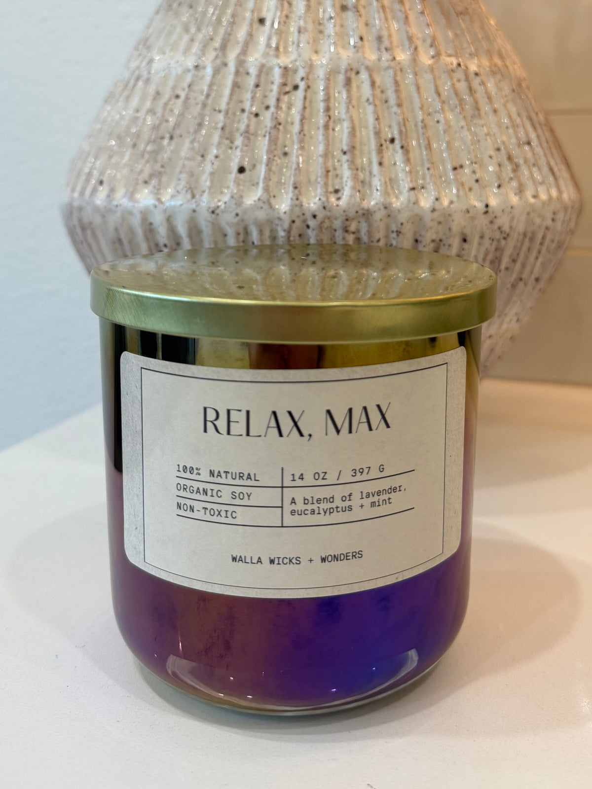 Relax, Max Hand Blown Glass Jar
