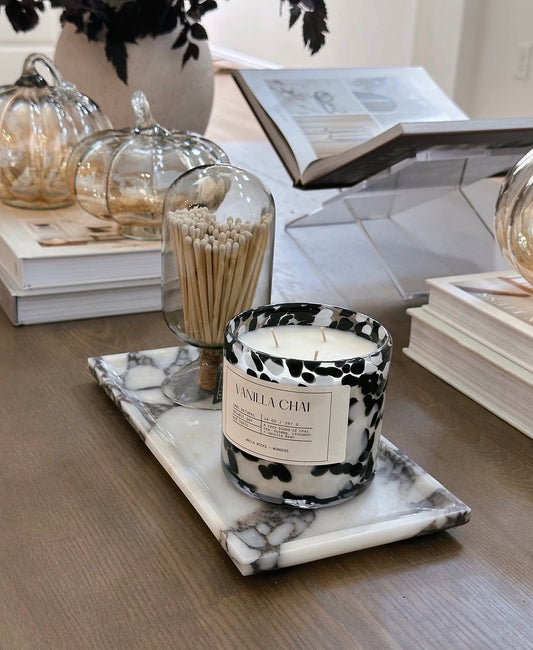 Vanilla Chai Hand Blown Glass Jar