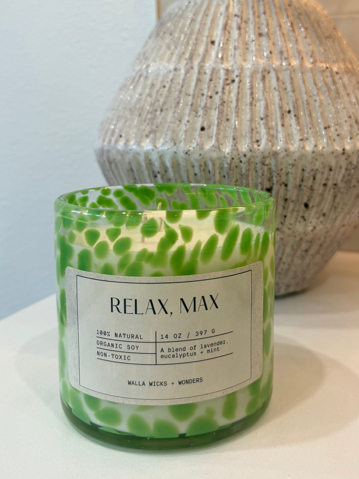 Relax, Max Hand Blown Glass Jar