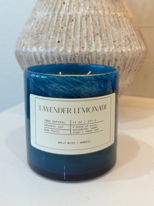 Lavender Lemonade Hand Blown Glass Jar