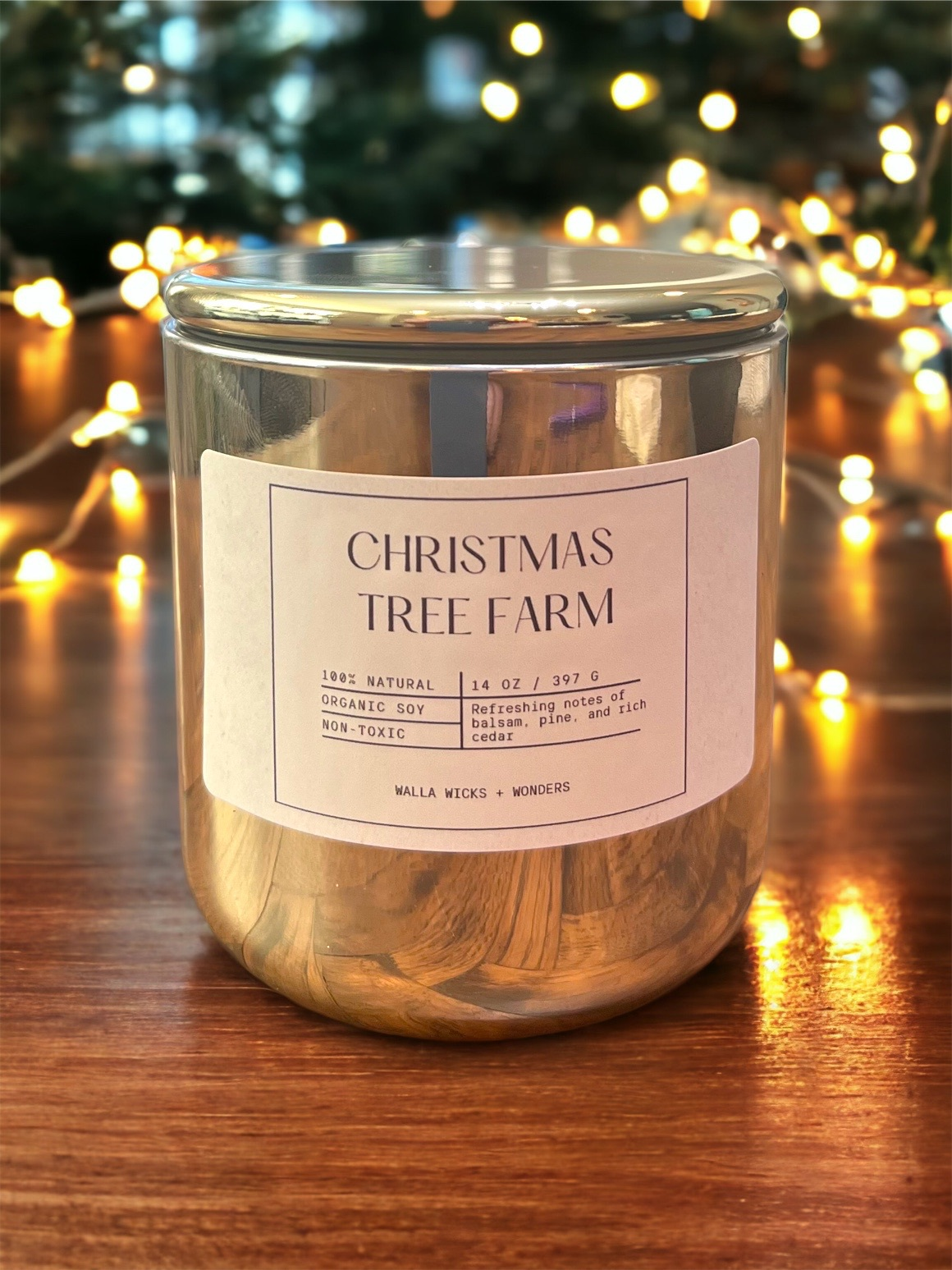 Christmas Tree Farm Glass Jar + Lid